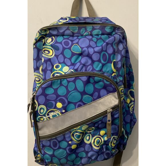 L.L. Bean Handbags - L.L. Bean Backpack Daypack Book Bag Reflective Camping Hiking School Blue Purple